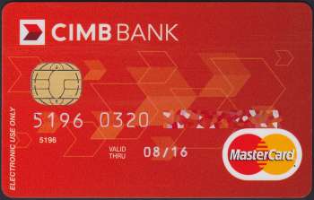 Malaysia - CIMB Bank : MasterCard Debit (Bank Card / Debit ...