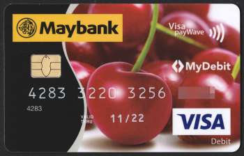 Maybank : Visa Debit Card with MyDebit Logo (2016)